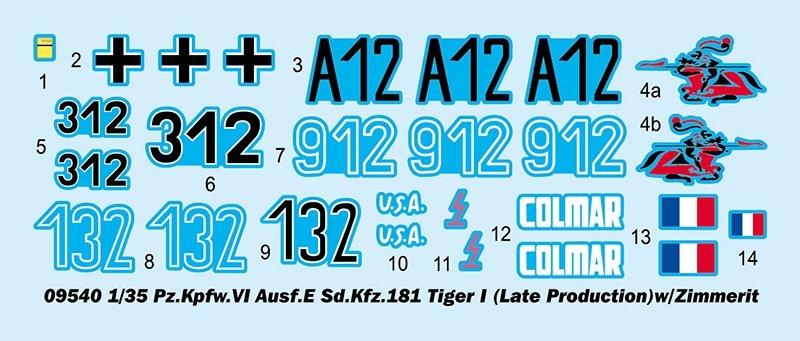 Trumpeter 09540 Pz.Kpfw.VI Ausf.E Sd.Kfz.181 Tiger I (Late Production) w/Zimmerit 1/35 – Bild 18