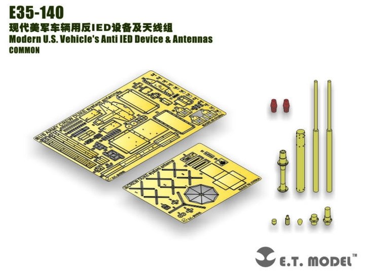 E.T. Model E35-140 U.S. Vehicle&amp;#39;s Anti IED Device &amp;amp; Antennas 1/35 – immagine 2