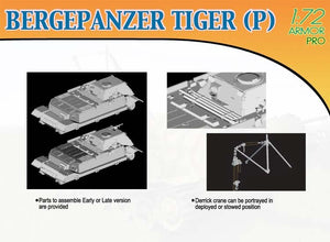 Dragon 7227 BERGEPANZER TIGER (P) 1/72 – immagine 4