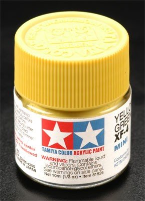Tamiya XF4 Yellow Green (81704) Acrylic paint 10ml – immagine 2