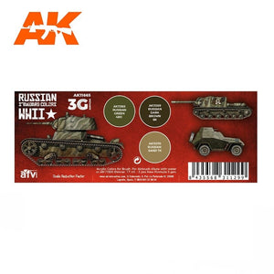 AK Interactive AK11665 3G WWII RUSSIAN STANDARD COLORS 3x17 ml – imagen 2