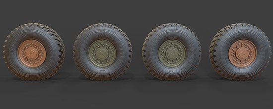 Eureka XXL ER-3554 – Sagged Wheel Set for KTO Rosomak 1/35 – imagen 2