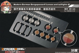Lentilles et feux arrière Voyager Model BR35143 pour Bergepanzer2 allemand moderne Takom 1/35