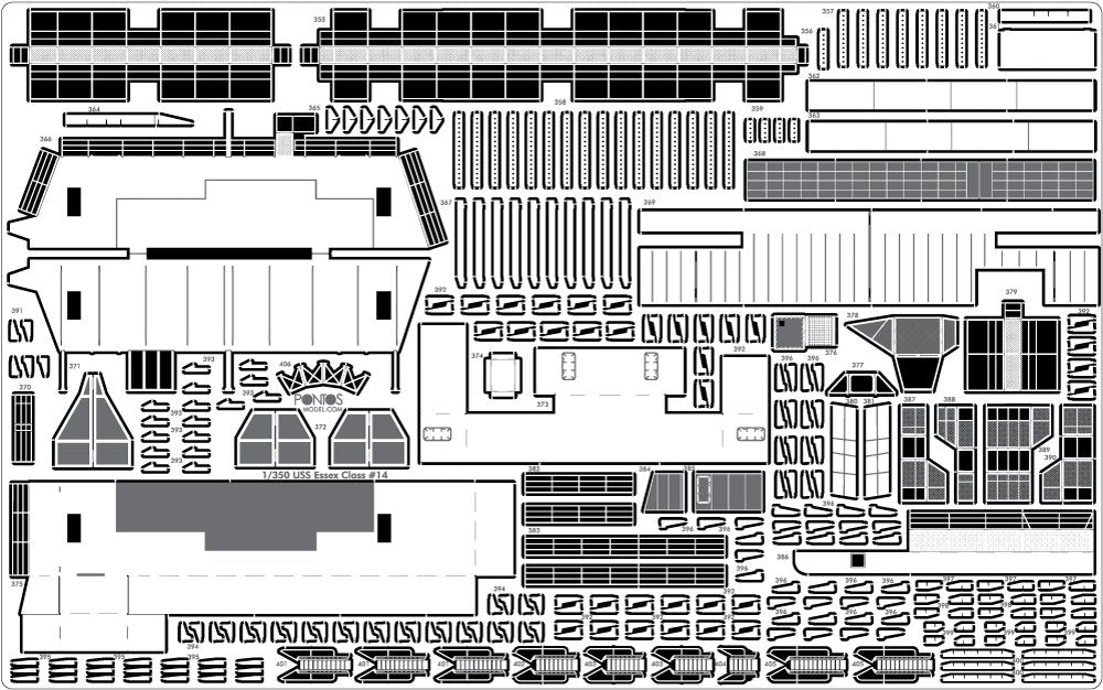 Pontos 35005F1 USS CV-14 Toconderoga 1944 Detail Up Set 1/350 – Bild 18