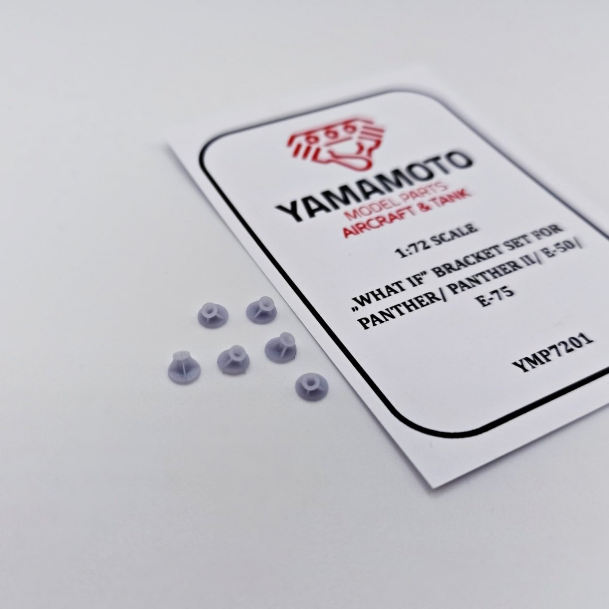 Yamamoto Model Parts YMP7201 Wsporniki &amp;quot;What if&amp;quot; Panther/PantherII/E-50/E-75 1/72 – zdjęcie 3