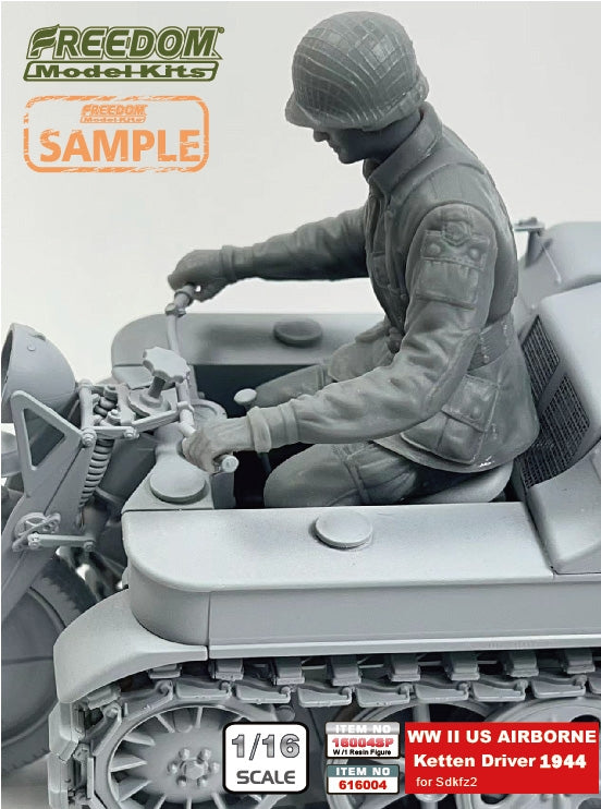 Freedom 16004SP SDKFZ-2 Capfured by US Army / AIR BORNE 1944 WW2 1/16 – zdjęcie 4