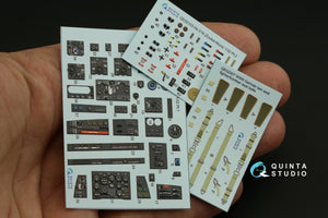 Quinta Studio QD32103 He 219 3D-Printed &amp;amp; coloured Interior on decal paper ( ZM SWS ) 1/32 – imagen 13