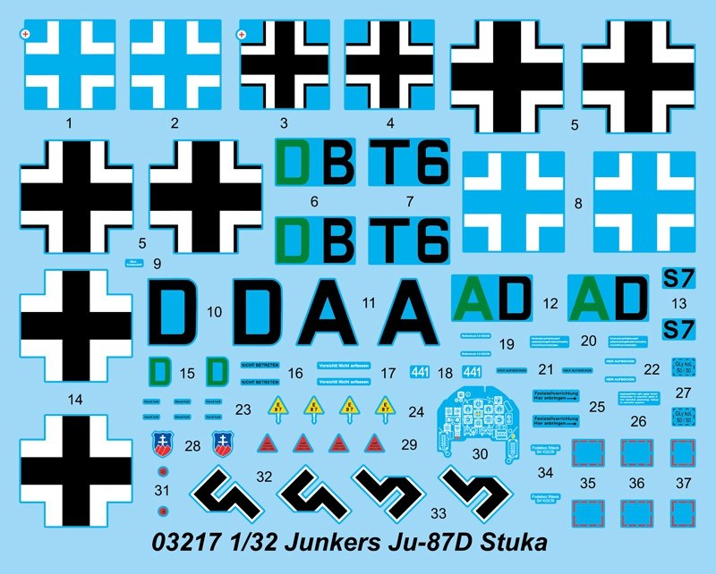 Trumpeter 03217 Junkers Ju-87D Stuka – Bild 3