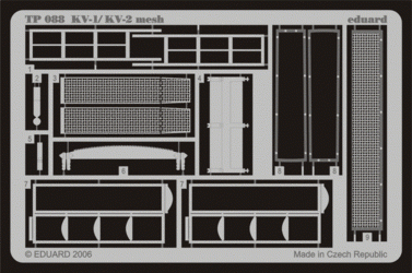 Maquette Eduard TP088 KV-1/KV-2 (début) au 1/35 Trumpeter