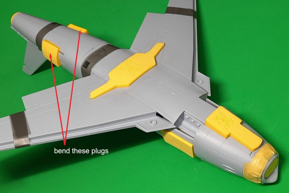 Omask 748110 Bouchons de puits de train d&amp;#39;atterrissage pour F-86F Saber (pour Airfix) 1/48 – image 2