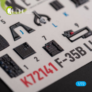 KELIK K72141 F-35B - interior 3D decals for Tamiya kit 1/72 – image 4