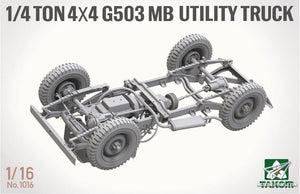 Takom 1016 1/4 ton 4×4 G503 MB Utility Truck ( Jeep Willys ) 1/16 – immagine 6