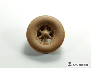 E.T. Model P35-134 WWII German Sd.Kfz.7(8t) Sagged Front Wheels &amp;amp; Spare Wheel Type.3 for Dragon / Trumpeter kit 1/35 – immagine 4
