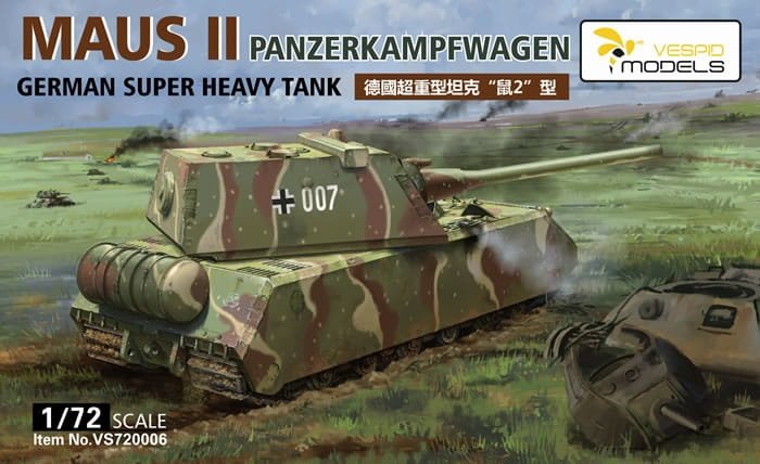 Maquette Vespid Models VS720006 Maus II Char super-lourd allemand 1/72