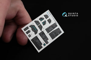 Intérieur imprimé en 3D et coloré sur papier décalcomanie Quinta Studio QD48046 F-16I (pour maquette Hasegawa) 1/48 – image 3