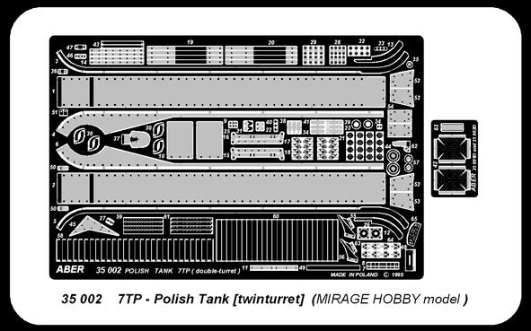 Aber 35002 Polish twinturred tank 7TP (MIR) 1/35 – immagine 2