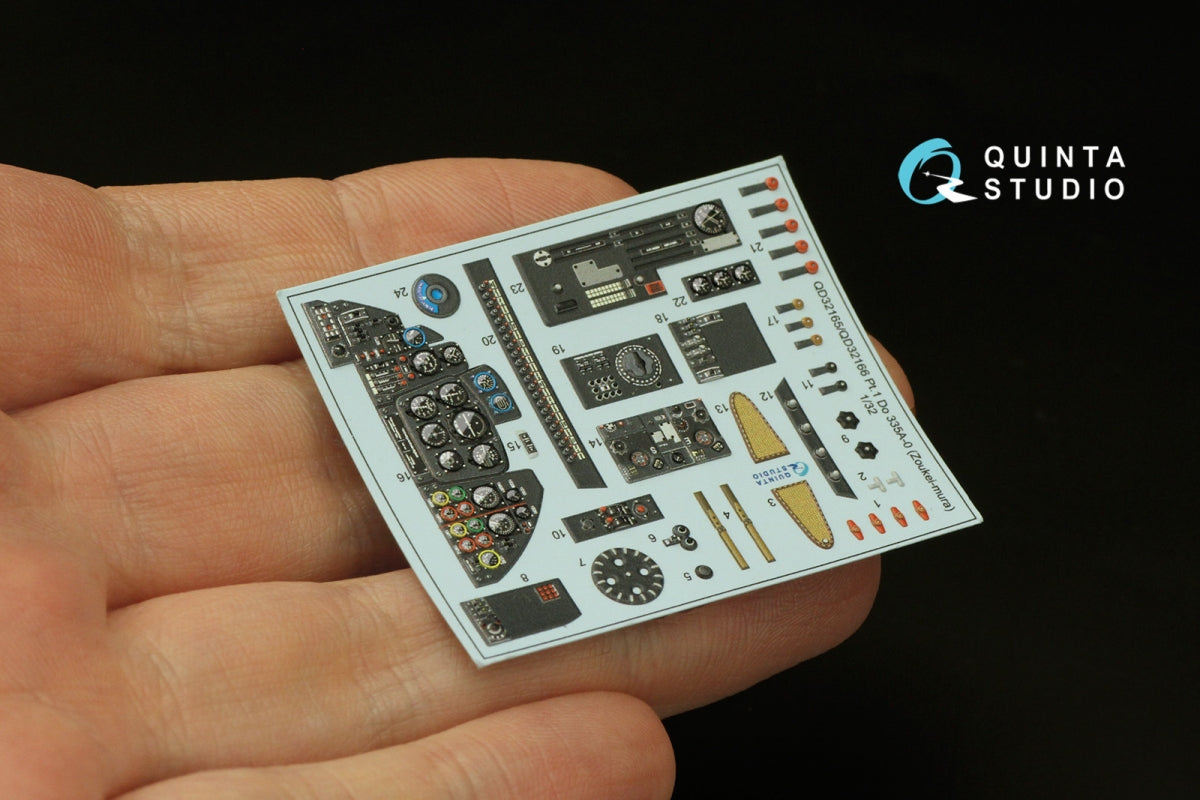 Quinta Studio QD32165 Do 335A-0 3D-Printed &amp;amp; colored Interior on decal paper (Zoukei-mura) 1/32 – image 10