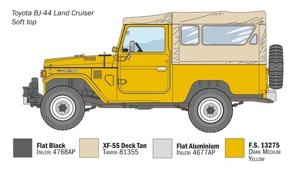 Italeri 3630 Toyota BJ44 Land Cruiser 1/24 – immagine 3