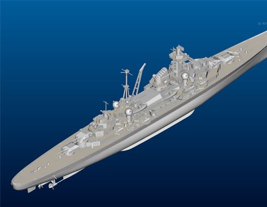 Trumpeter 05776 German Cruiser Admiral Hipper 1941 1/700 – imagen 8