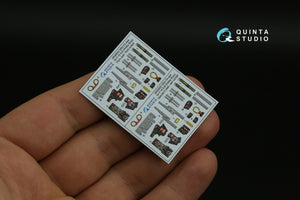 Intérieur imprimé en 3D et coloré sur papier décalcomanie Quinta Studio QD48395 F-14A (Hobby Boss) 1/48 – image 7