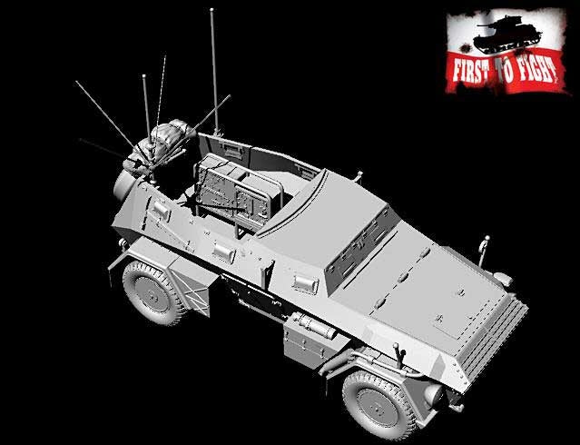 First to Fight PL110 Niemiecki Samochód Dowodzenia Sd.Kfz.247 Ausf.B Z Radiostacją 1/72 – immagine 2