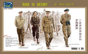 Riich Models RV35023 - Coffret de figurines de chefs britanniques de la Seconde Guerre mondiale « En route vers la victoire » à l&amp;#39;échelle 1/35