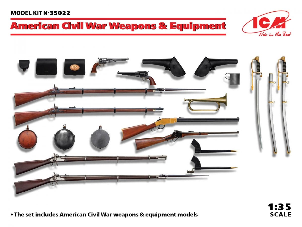 ICM 35022 Armes et équipements de la guerre de Sécession américaine, échelle 1/35