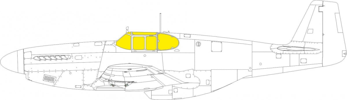 Eduard 644278 P-51B/C verrière à cadre LooKplus EDUARD 1/48 – image 7