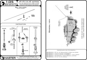 Master GM-35-017 Modern AFV Antenna AT-1011/U HF with tilt adapter RF-1980-AT-001 for KTO Rosomak and other vehicles 1/35 – Bild 5