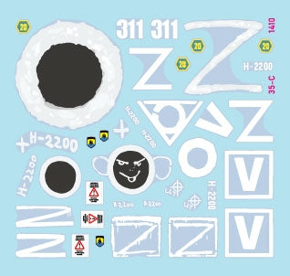 Star Decals 35-C1410 War in Ukraine # 18. Russian TOS-1A rocket artillery in 2022-23 1/35 – Bild 2