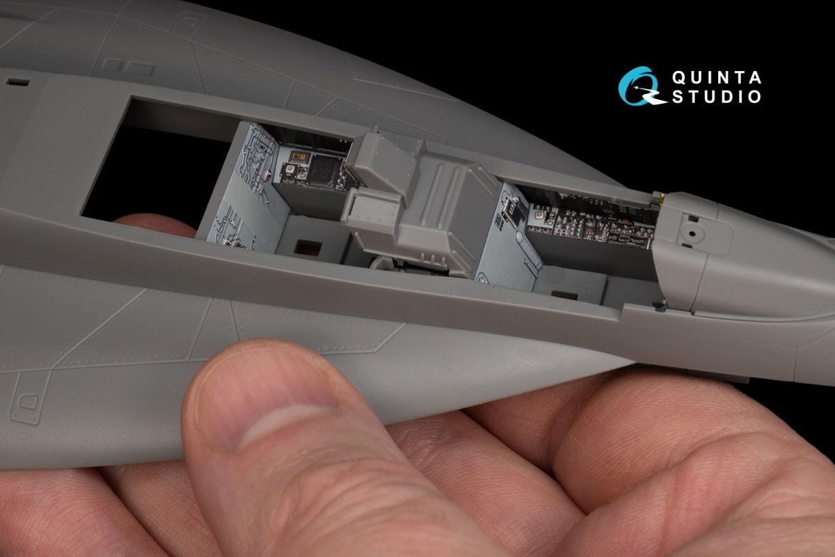 Quinta Studio QD48243 F/A-18F late / EA-18G 3D-Printed &amp;amp; coloured Interior on decal paper ( Meng ) 1/48 – imagen 3