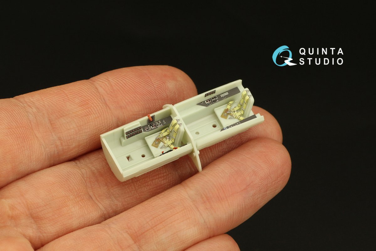 Quinta Studio QD72050 Me-262B-1a/U1 3D-Printed &amp;amp; coloured Interior on decal paper (Revell) 1/72 – immagine 6