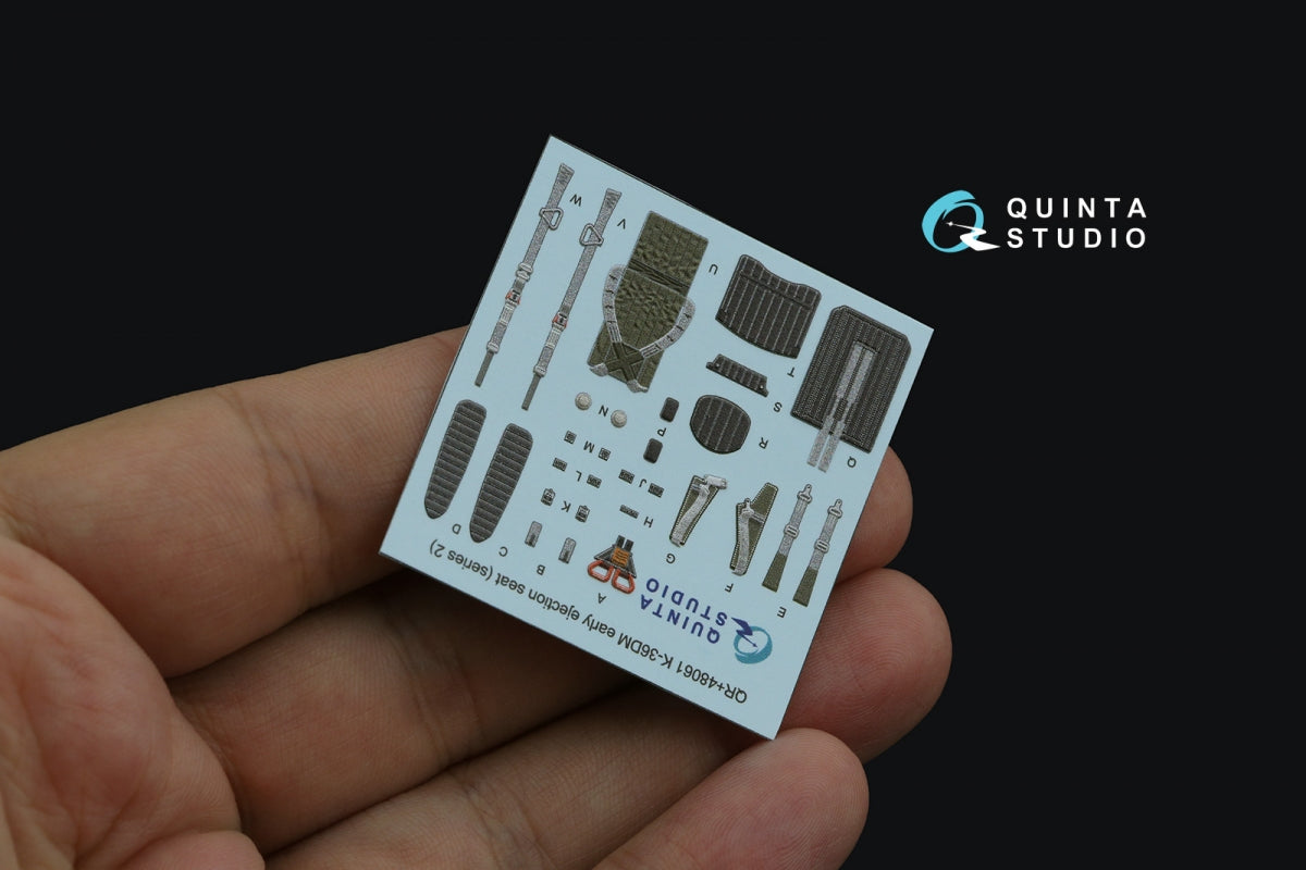 Quinta Studio QR+48061 K-36DM Series2 (early) ejection seat (for MiG-29, MiG-31, Su-27, Su-33 aircraft until 2007) (All kits) 1/48 – Bild 4