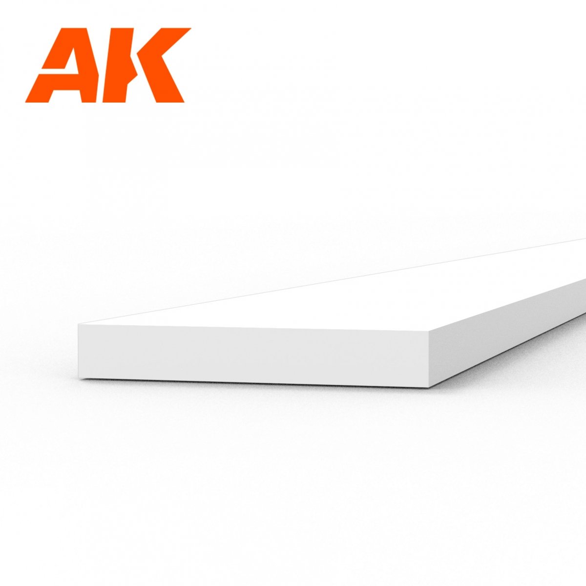 AK Interactive AK6518 STRIPS 0.75 X 5.00 X 350MM – STYRENE STRIP – (10 UNITS) – immagine 2
