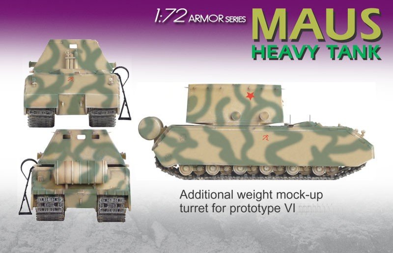 Dragon 7255 German Heavy Tank Maus 1/72 – image 2