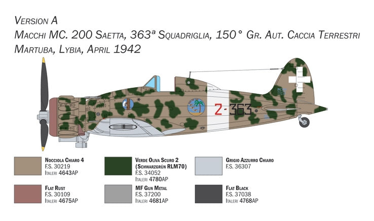 Italeri 2767 Macchi C.200 Série XXI-XXIII 1/48 – image 4