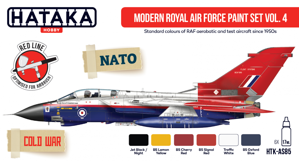Hataka HTK-AS85 Modern Royal Air Force paint set vol. 4 6x17ml – immagine 2
