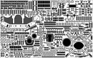 Pontos 35029F1 IJN NAGATO 1941 Detail Up Set 1/350 – Bild 27