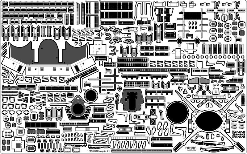 Pontos 35029F1 IJN NAGATO 1941 Detail Up Set 1/350 – Bild 27