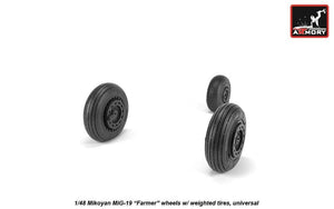 Armory Models AW48030 Mikoyan MiG-19 Farmer wheels w/ weighted tires 1/48 – Bild 2
