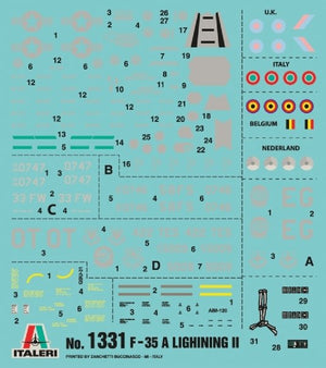 Italeri 1331 F-35A Lighting ll 1/72 – immagine 4