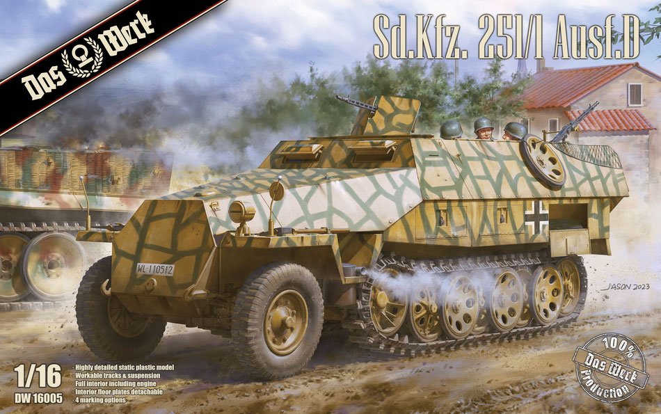 Das Werk DW16005 Sd. Kfz. 251/1 Ausf.D 1/16