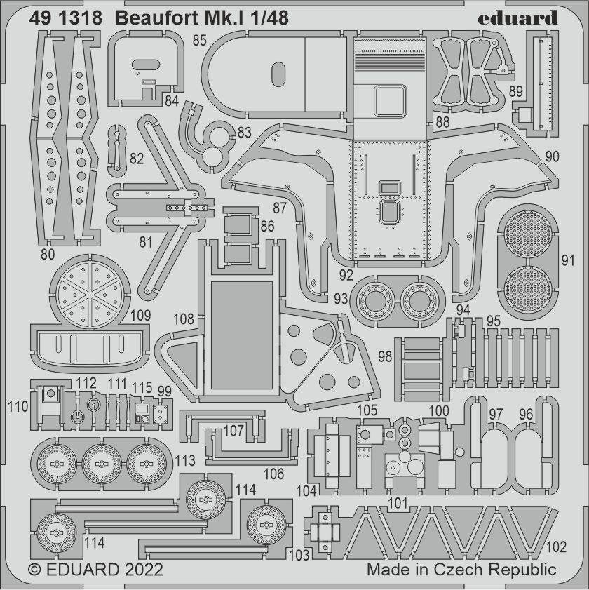 Eduard 491318 Beaufort Mk. I ICM 1/48 – Bild 2