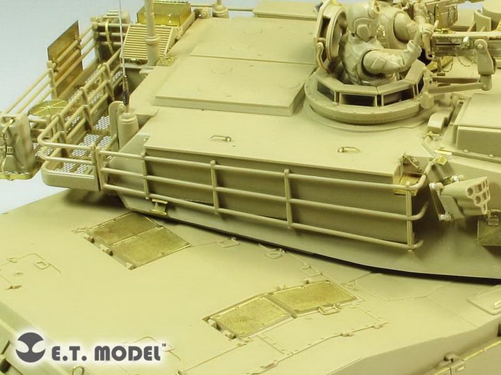 E.T. Model EA35-095 US ARMY M1A1/A2 Engine &amp;amp; Turret Rack Grills For TAMIYA 35269 1/35