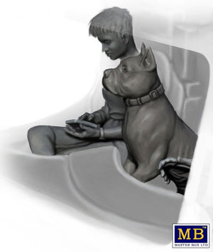 Master Box 24045 Joni (Lookout) Johnson &amp;amp; her dog Maxx 1/24 – immagine 2