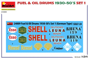 MiniArt 24009 FUEL OIL DRUMS 1930-50’S SET 1. GERMAN TYPE 1/24 – Bild 2