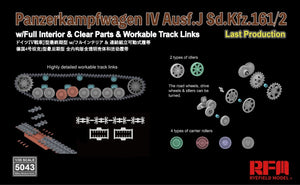 Rye Field Model 5043 Panzerkampfwagen IV Ausf.J Sd.Kfz.161/2 (w/full interior&amp;amp;clear parts&amp;amp;workle track links) 1/35 – Bild 5