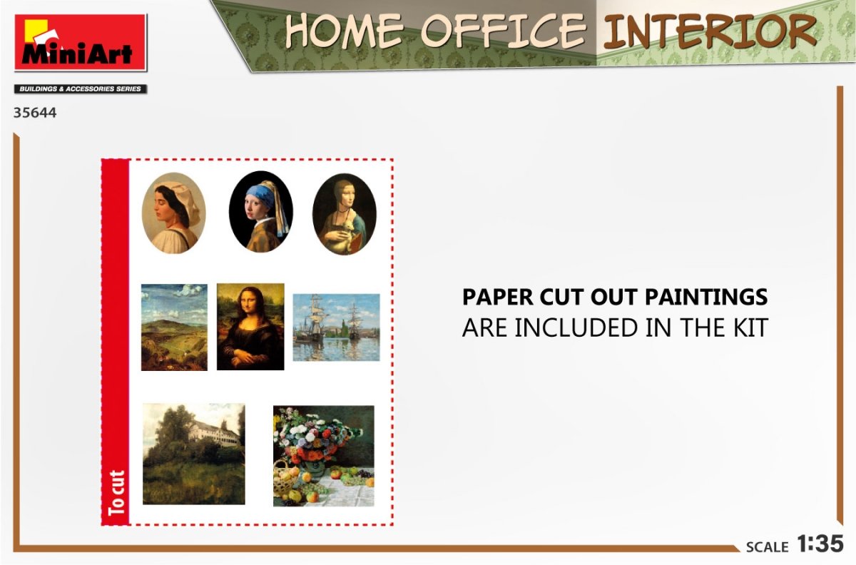 MiniArt 35644 HOME OFFICE INTERIOR 1/35 – imagen 3