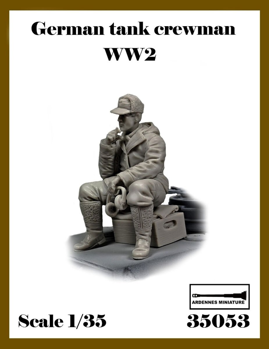 Ardennes Miniature 35053 Membre d&amp;#39;équipage de char allemand Seconde Guerre mondiale - Version 1 1/35