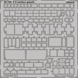 Eduard 48729 C-2 surface panels S. A. 1/48 KINETIC MODEL